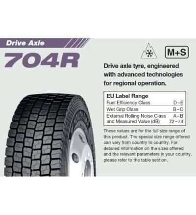 Anvelopa CAMION YOKOHAMA 704R 295/60R22.5 150L 