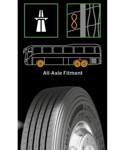 Anvelopa CAMION CONTINENTAL COACH HA3 295/80R22.5 154/149M ALL POSITION REGIONAL