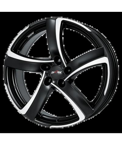 Janta Aliaj ALUTEC SHARK RACING SCHWARZ FRONTPOLIERT 7.5X17 5X112 ET 47 CB 70.1