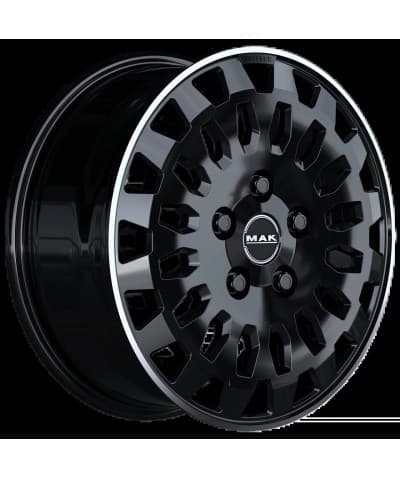 Janta Aliaj MAK OVERLAND GLOSS BLACK MIRROR RING 6.5X16 5X118 ET 65 CB 71.1