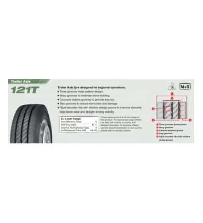 Anvelopa CAMION YOKOHAMA 121T 235/75R17.5 143/141J Trailer