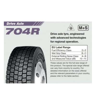 Anvelopa CAMION YOKOHAMA 704R 295/60R22.5 150/147L Tractiune