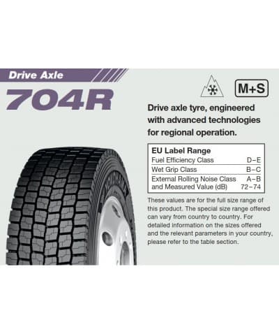 Anvelopa CAMION YOKOHAMA 704R 315/70R22.5 154/150L Tractiune