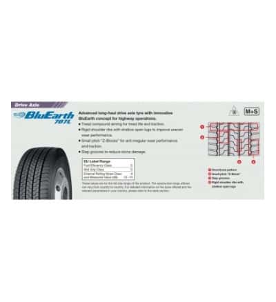 Anvelopa CAMION YOKOHAMA BluEarth 707L 295/60R22.5 150/147L Tractiune