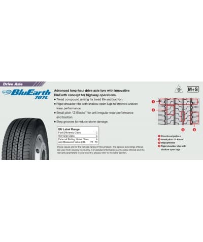 Anvelopa CAMION YOKOHAMA BluEarth 707L 295/60R22.5 150/147L Tractiune