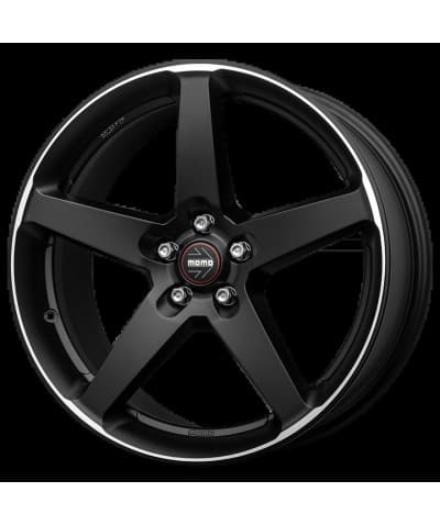 Janta Aliaj MOMO FIVE MATT BLACK POLISHED 8.5X19 5X108 ET 43 CB 72.3