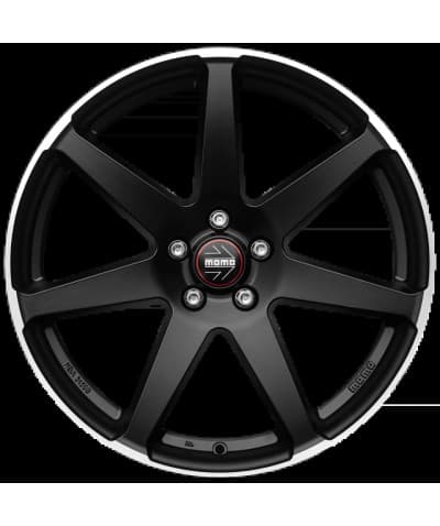 Janta Aliaj MOMO Seven MATT BLACK POLISHED 8.5X19 5X114.3 ET 40 CB 72.3