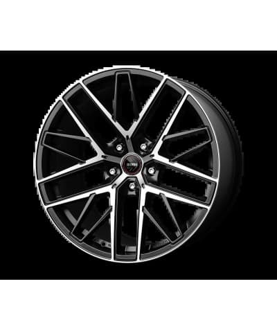 Janta Aliaj MOMO RFX-01 MATT BLACK POLISHED 9.5X21 5X112 ET 25 CB 66.6