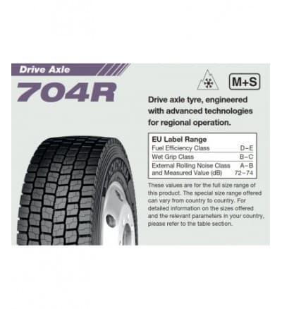 Anvelopa CAMION YOKOHAMA 704R 235/75R17.5 --M TRACTIUNE REGIONAL