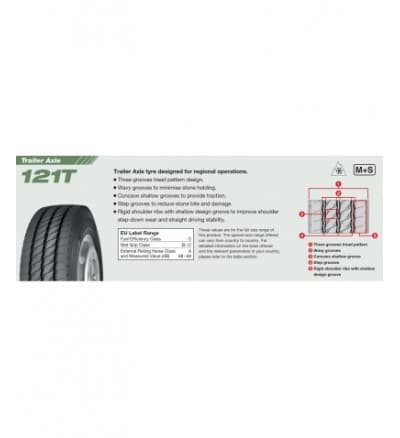 Anvelopa CAMION YOKOHAMA 121T 285/70R19.5 150/148J Trailer