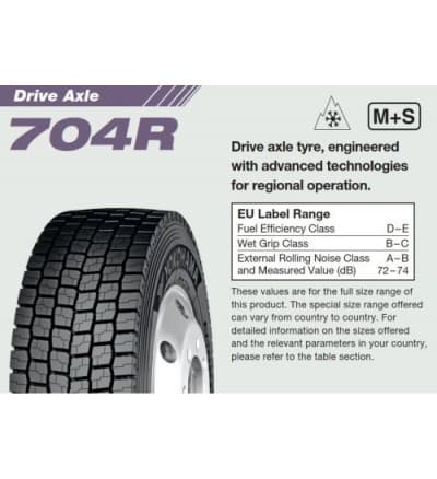 Anvelopa CAMION YOKOHAMA 704R 295/60R22.5 150L